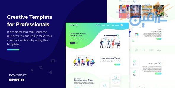 دانلود قالب سایت Coagex – قالب خلاقانه و شرکتی مدرن HTML