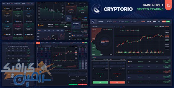 دانلود قالب سایت Cryptorio – قالب HTML مدیریت و داشبورد حرفه ای