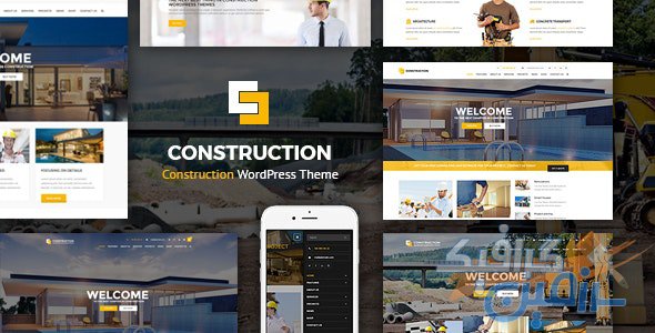 دانلود قالب وردپرس Construction – پوسته ساخت و ساز حرفه ای وردپرس