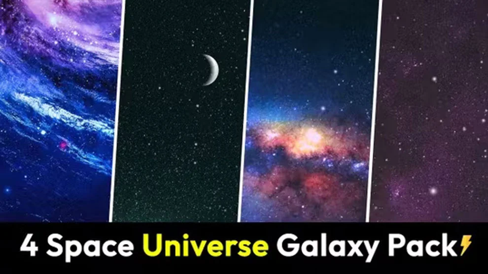 دانلود موشن گرافیک ۴ Space Universe Galaxy Pack