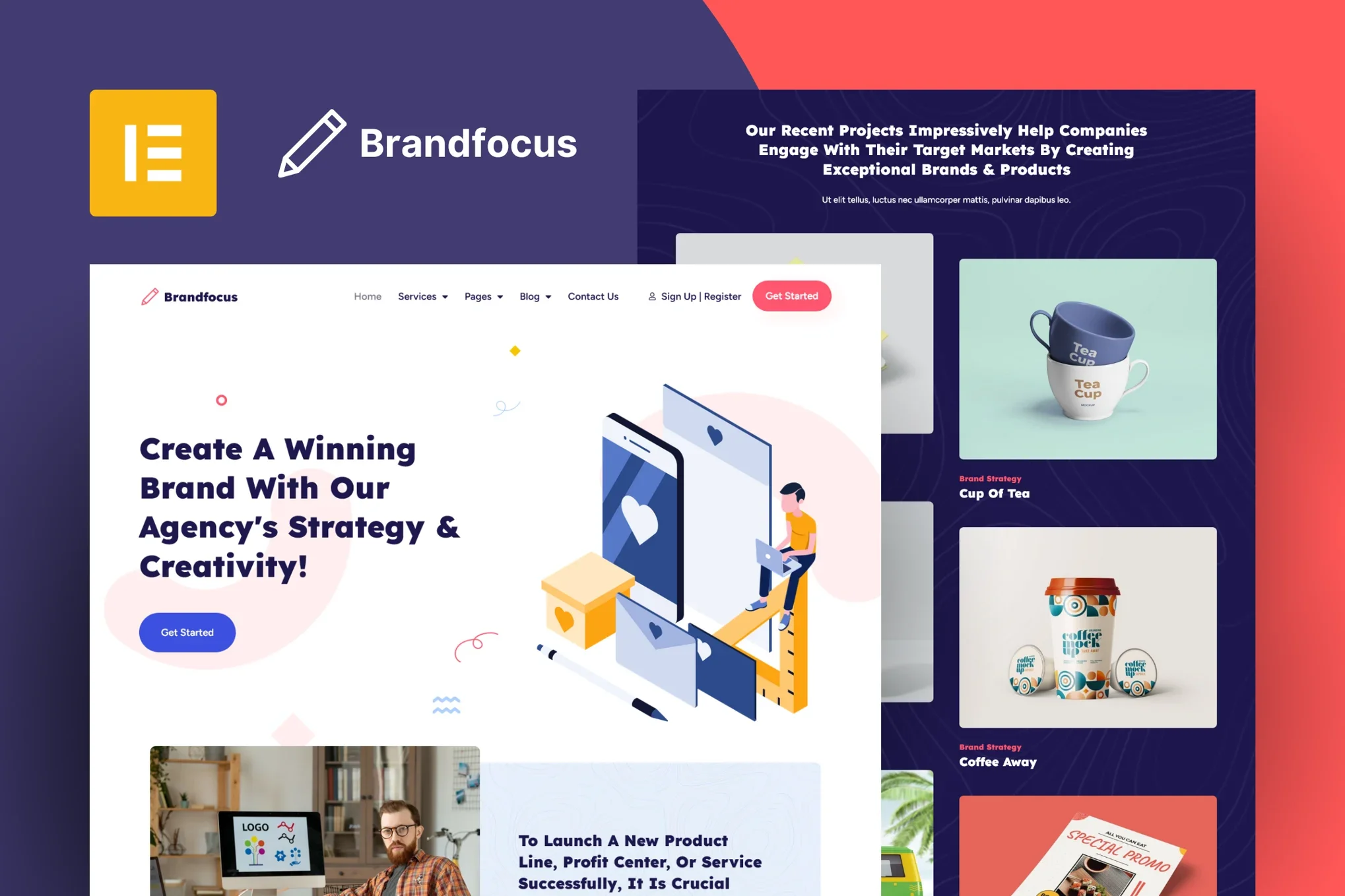 دانلود قالب شرکتی وردپرس Brandfocus