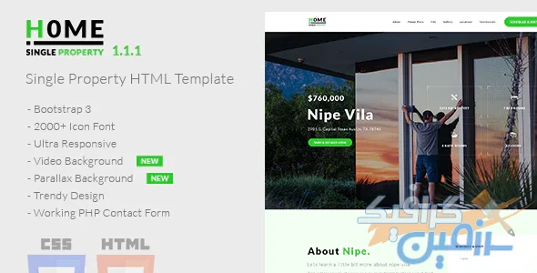 دانلود قالب سایت Home – قالب مشاور املاک HTML