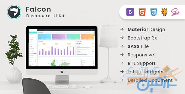 دانلود قالب مدیریتی Falcon – قالب مدیریت و داشبورد حرفه ای بوت استرپ