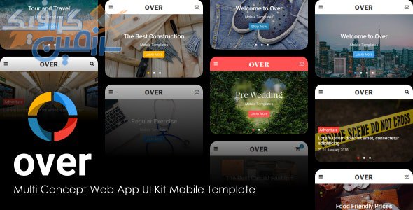 دانلود قالب سایت Over – قالب چند منظوره و حرفه ای موبایل