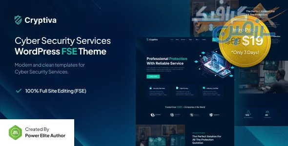 دانلود قالب وردپرس Cryptiva v1.0.0 - تخصصی برای خدمات امنیت سایبری