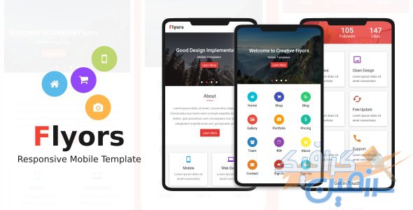 دانلود قالب سایت Flyors – قالب واکنش گرا و حرفه ای موبایل HTML