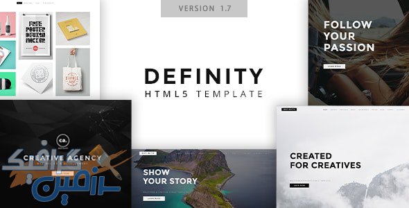 دانلود قالب سایت Definity – قالب خلاقانه و چند منظوره HTML