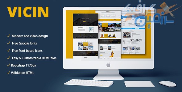 دانلود قالب HTML کاری Vicin – قالب چند منظوره سایت