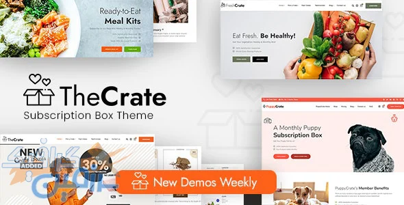 دانلود قالب فروشگاهی مدرن ووکامرس TheCrate