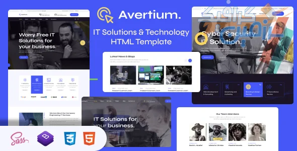 دانلود قالب Avertium – HTML5 حرفه ای برای وبسایت های فناوری اطلاعات و راهکارهای IT (نسخه جدید)