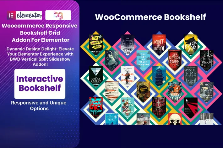 افزونه BWD Woocommerce Responsive Bookshelf Grid Addon For Elementor