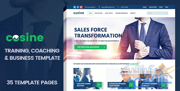 دانلود قالب سایت Cosine – قالب مربی خصوصی و کسب و کار HTML