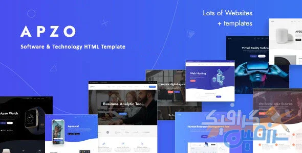 دانلود قالب سایت Apzo – قالب معرفی اپلیکیشن حرفه ای HTML