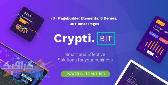 دانلود قالب وردپرس CryptiBIT – پوسته صفحه فرود خدمات ارزی و تکنولوژی وردپرس