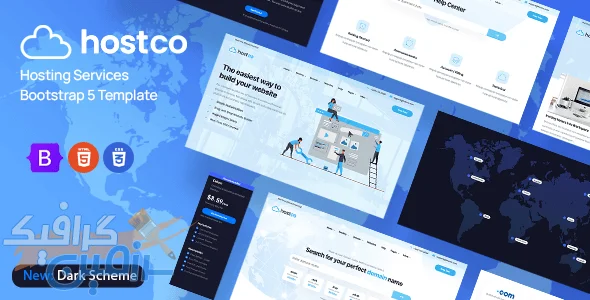 دانلود قالب HTML هاستینگ Hostco v1.3.0 - طراحی وبسایت حرفه ای برای ارائه دهندگان خدمات میزبانی