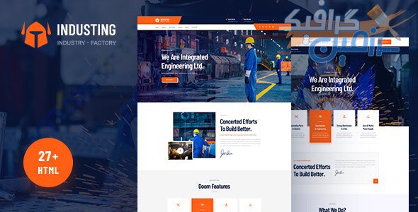 دانلود قالب سایت Industing – قالب HTML صنعت و کارخانه حرفه ای