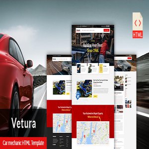 قالب سایت مکانیک اتومبیل Vetura