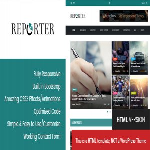 قالب سایت Max Reporter نسخه 1.0