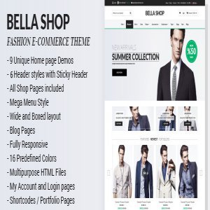 قالب سایت فروشگاهی BELLA راست چین نسخه 1.4