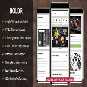 قالب سایت Boldr Mobile نسخه 2.0