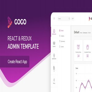 قالب مدیریت Gogo React نسخه 3.0.1