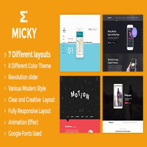 قالب سایت Micky نسخه 1.2