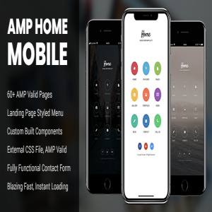 قالب سایت موبایلی AMP Home Mobile