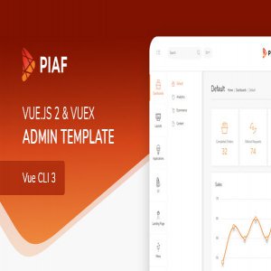 قالب سایت Piaf Vuejs نسخه 3.0.0