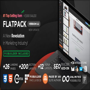 قالب سایت FLATPACK نسخه 5.2