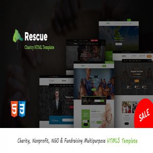 قالب سایت خیریه Rescue