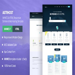 قالب سایت هاستینگ ASTRHOST نسخه 1.3