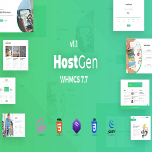 قالب سایت هاستینگ HostGen نسخه 1.0