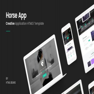 قالب سایت Horse App