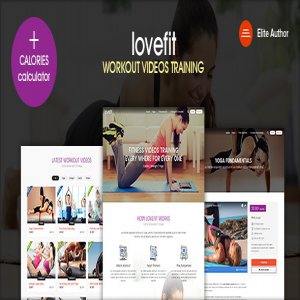 قالب سایت بدن سازی LOVEFIT نسخه 1.2