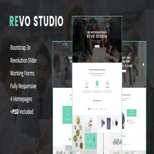 قالب سایت Revo Studio