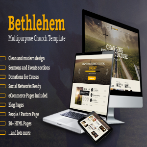 قالب سایت کلیسا Bethlehem
