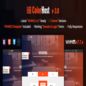 قالب سایت هاستینگ ColorHost نسخه 3.0