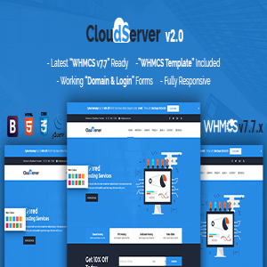 قالب سایت هاستینگ CloudServerr نسخه 1.9