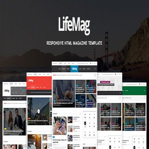 قالب سایت مجله LifeMag راست چین