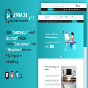 قالب سایت SMM24 نسخه 1.1 راست چین