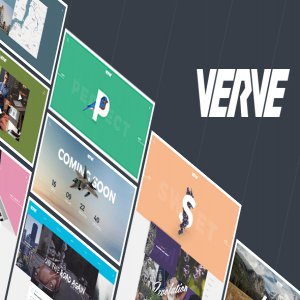 قالب سایت آژانس تبلیغاتی و نمونه کار VERVE