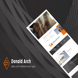 قالب سایت Donald Arch