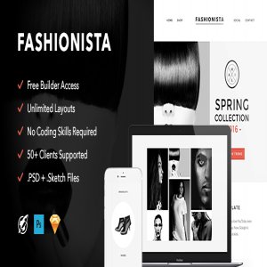 قالب سایت Fashionista نسخه 1.0