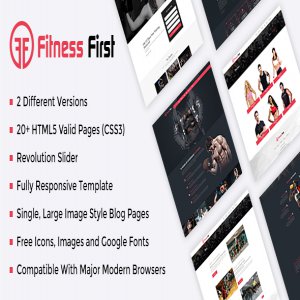 قالب سایت Fitness نسخه 1.0