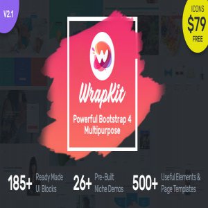 قالب سایت WrapKit نسخه 2.1