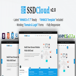 قالب سایت هاستینگ SSDCloud نسخه 1.9