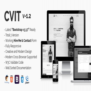 قالب سایت رزومه CVIT نسخه 1.2