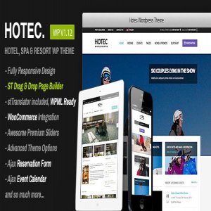 قالب وردپرس هتل Hotec نسخه 2.5