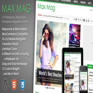 قالب خبری وردپرس Max Mag نسخه 2.8