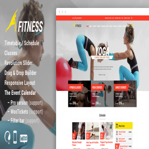 قالب ورزشی وردپرس Fitness Sport Gym نسخه 5.0